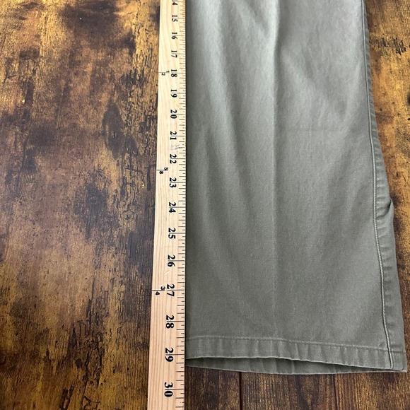 Peter Millar khaki pants Men 40x29 green straight pima cotton flat from preppy - Picture 8 of 9